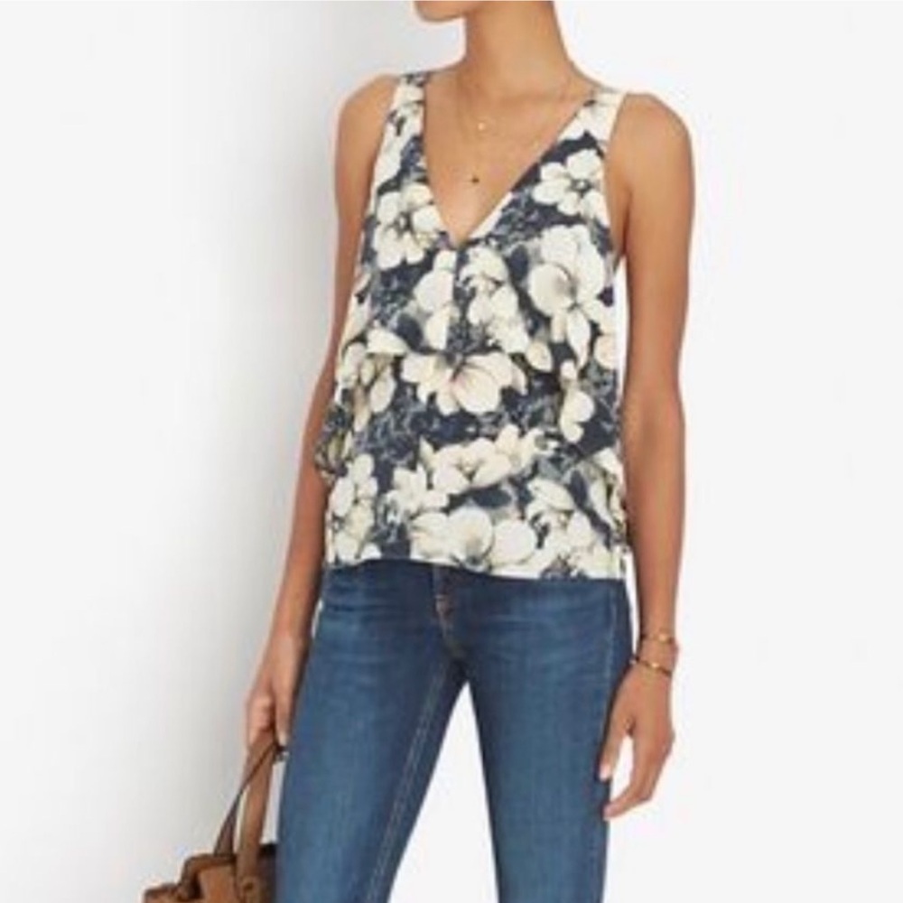 Intermix Leah tiered floral tank